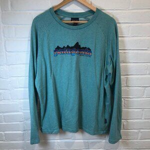 Patagonia Organic Cotton Crewneck Sweatshirt Long Sleeve Light Weight Large